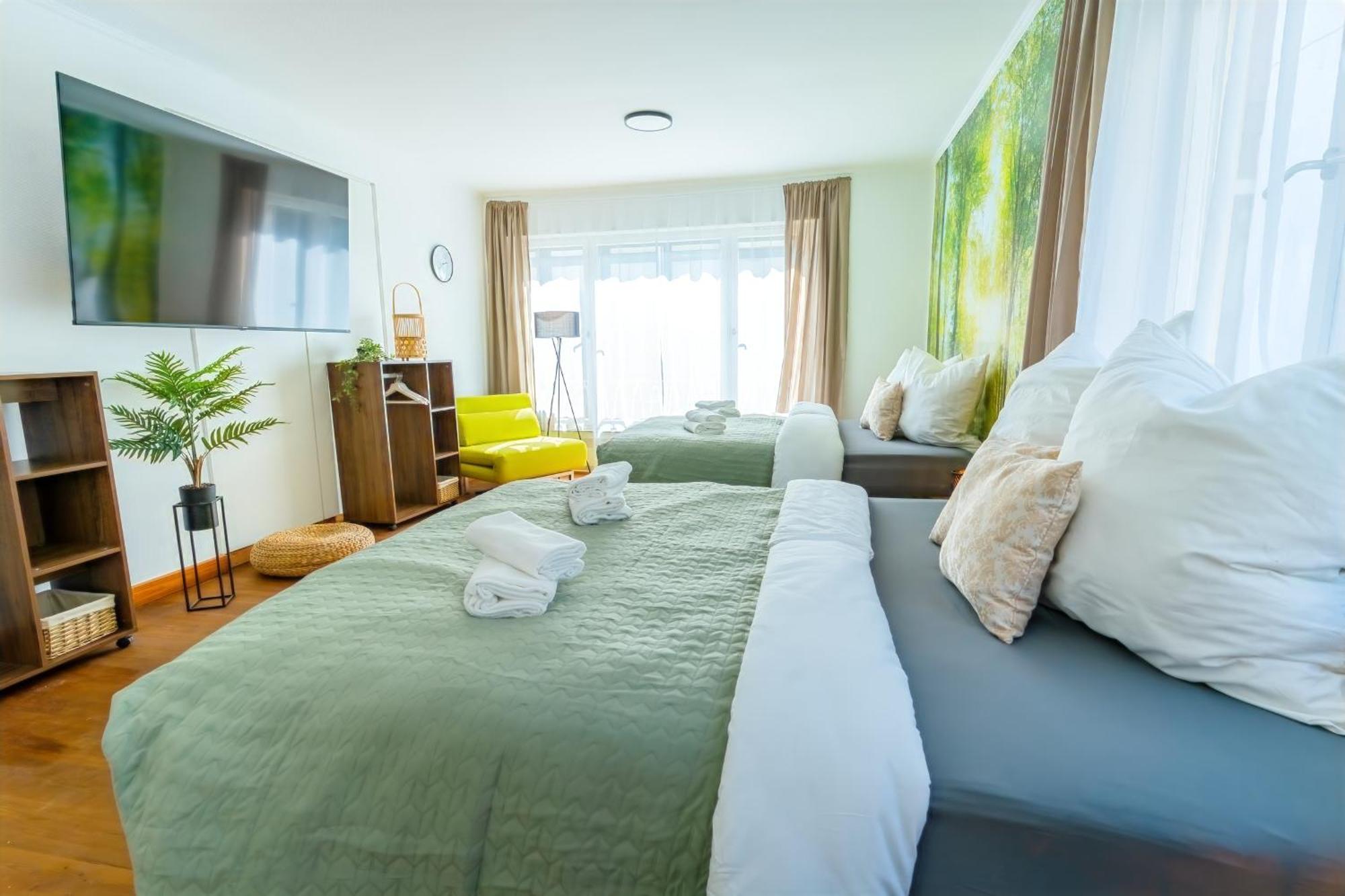 The Big Muenster Fuer Bis Zu 12, Whirlpool, Sauna, Zentral, Tischfussball, Balkon, Gasgrill أولم المظهر الخارجي الصورة