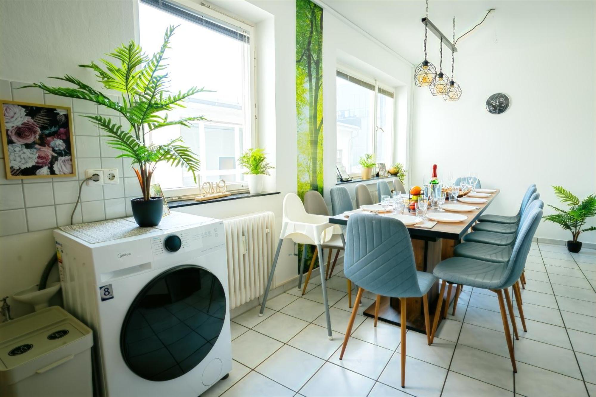 The Big Muenster Fuer Bis Zu 12, Whirlpool, Sauna, Zentral, Tischfussball, Balkon, Gasgrill أولم المظهر الخارجي الصورة